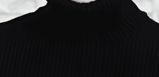 Black Sleeveless Turtleneck