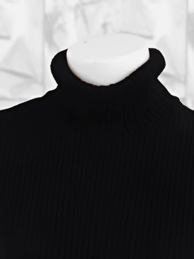🖤 7 Must-Know Shopping Tips for a Black Sleeveless Turtleneck