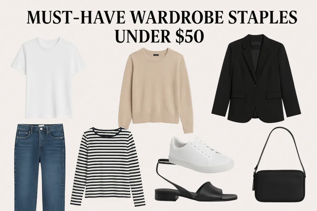Must-Have Wardrobe Staples Under $50: Affordable Fashion Essentials That Elevate Your Style