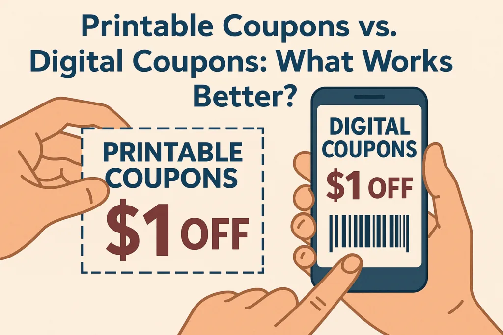 Printable Coupons vs. Digital Coupons: What Works Better in 2025?