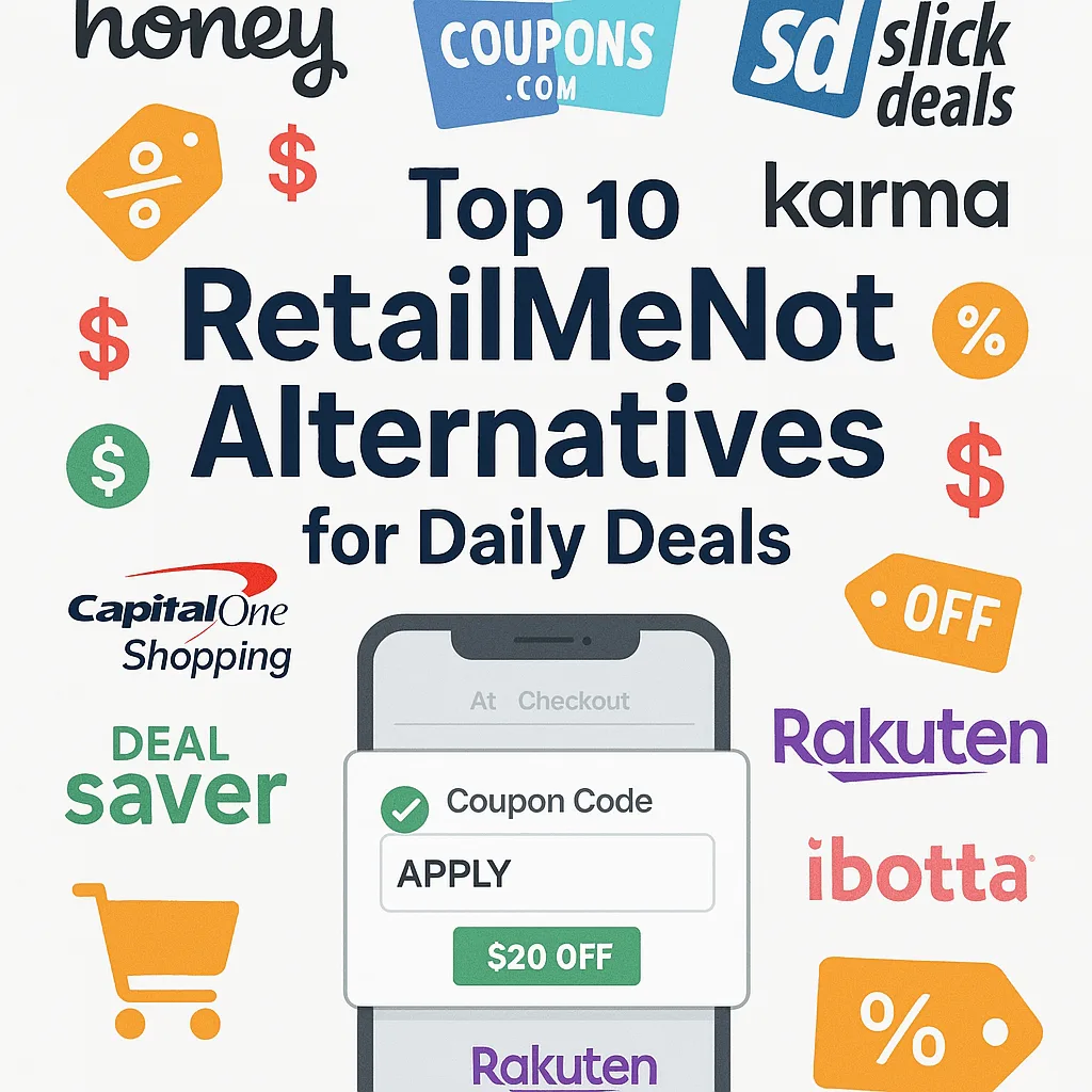 Top 10 Sites Like RetailMeNot for Daily Coupons (2025 Edition)